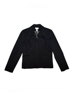 Worthington Black Zip-Front Blazer Jacket